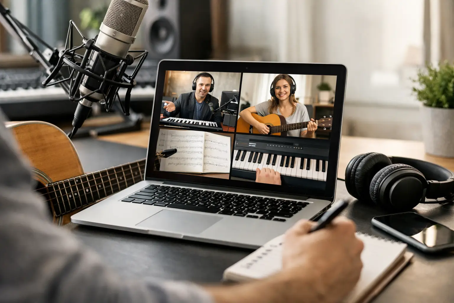 Musiker-Webinare vergleichen und passend lernen